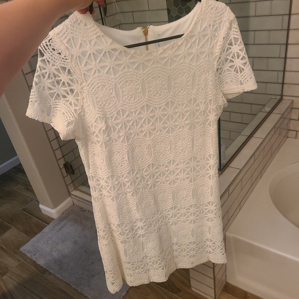 Lulus White Lace Dress